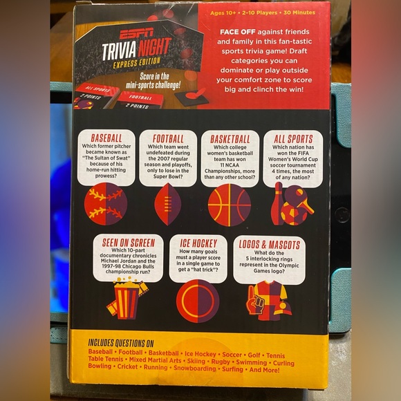 Funko Games ESPN trivia night. Express Edition. NIB - Picture 2 of 6